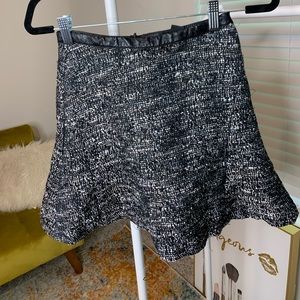Tweed mini skirt